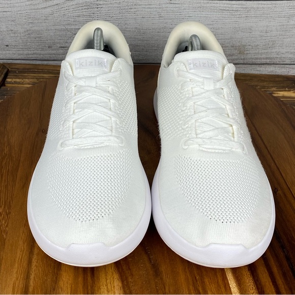 Kizik Men’s Lima Eggshell White Hands Free Slip In Shoe Sneaker Size 11 Wide main image 9